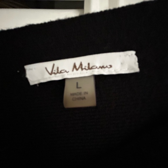 Via Milano Black Cardigan sweater sparkly Size L - Picture 3 of 3